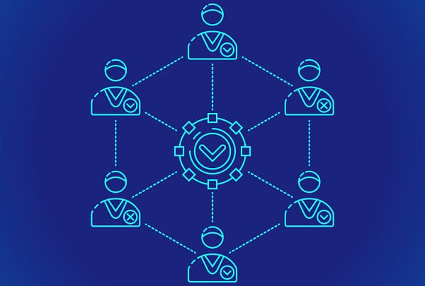 Consensus without a central authority: every participant checks the same rules, and the majority position becomes the record