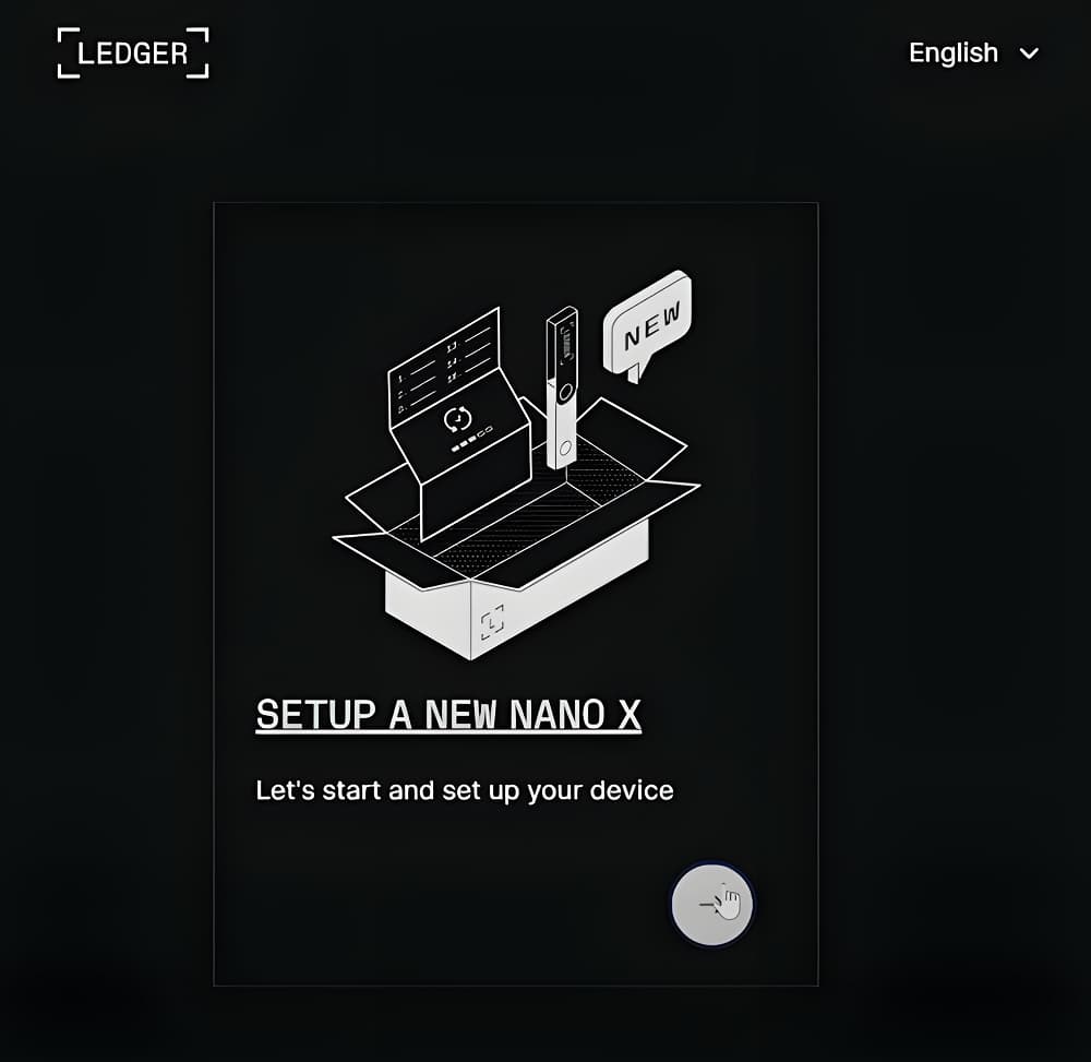 Η επιλογή Setup a new Nano X
